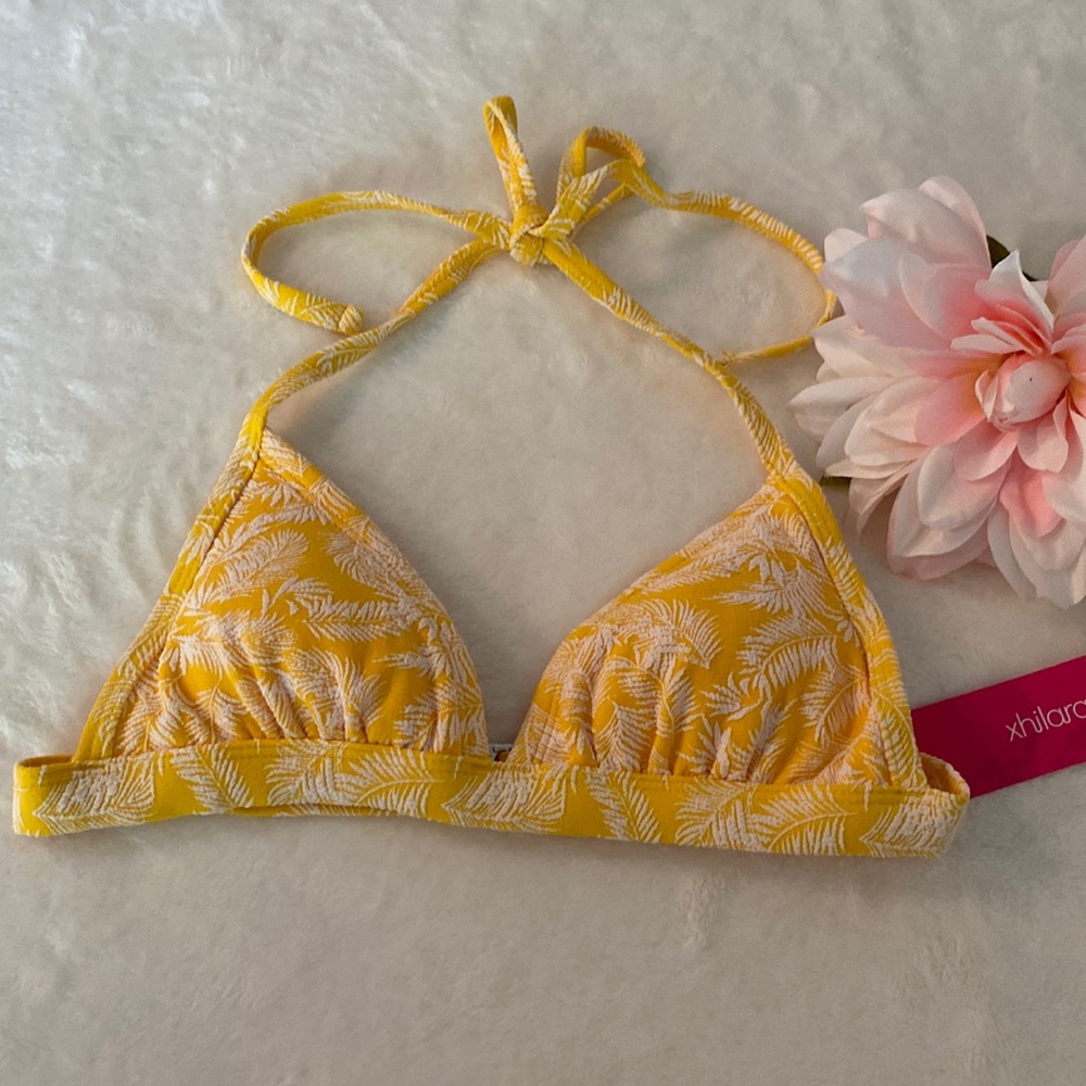 Yellow XS Bikini Swim Top